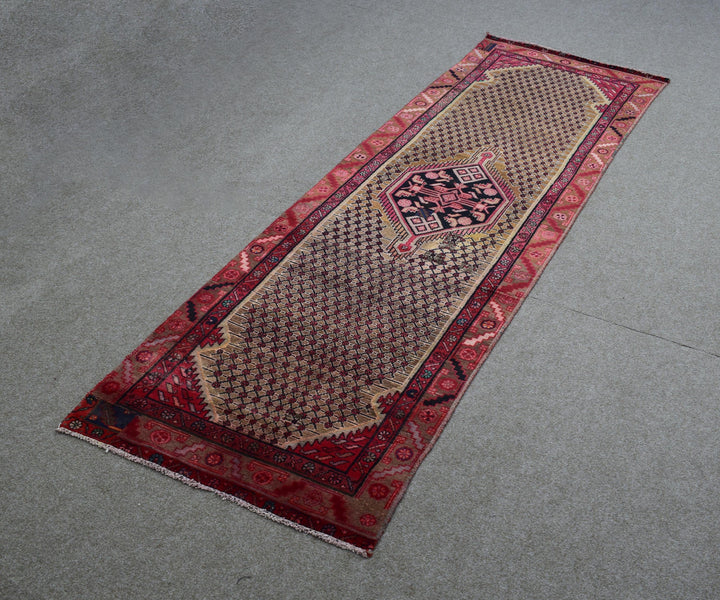 3 X 10 Ft Handmade Runner Rug From Anatolian Design Turkish Wool Carpet Shr1093