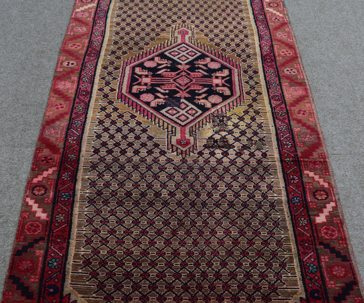 3 X 10 Ft Handmade Runner Rug From Anatolian Design Turkish Wool Carpet Shr1093