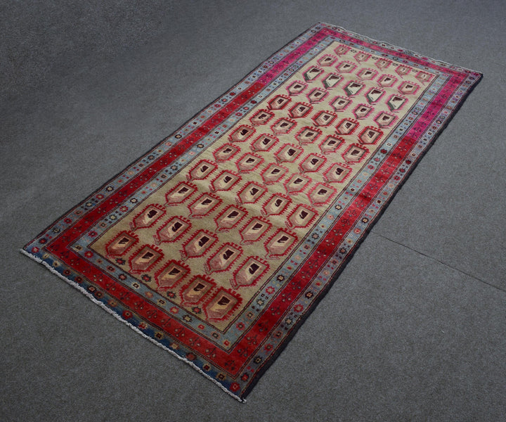 4 X 9 Ft Handmade Rug From Anatolian Design Turkish Wool Carpet Shr1098