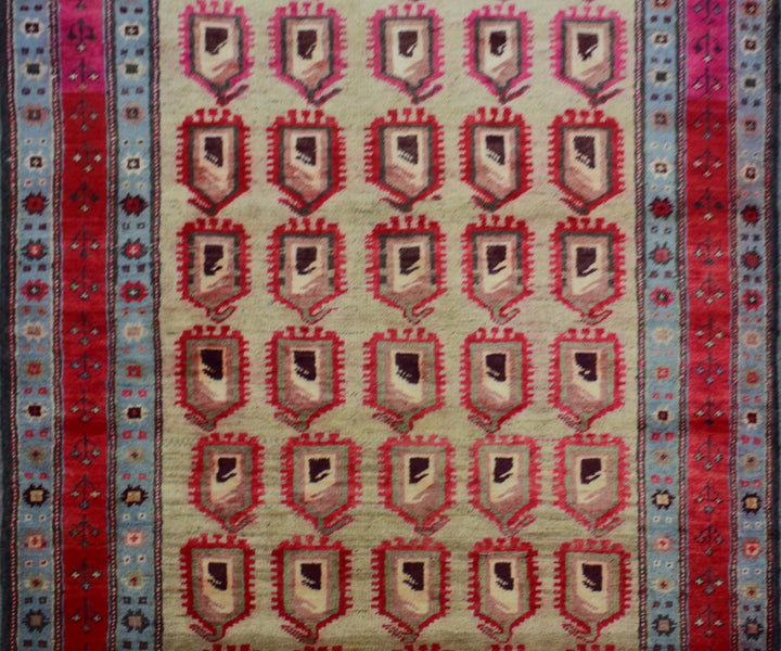 4 X 9 Ft Handmade Rug From Anatolian Design Turkish Wool Carpet Shr1098