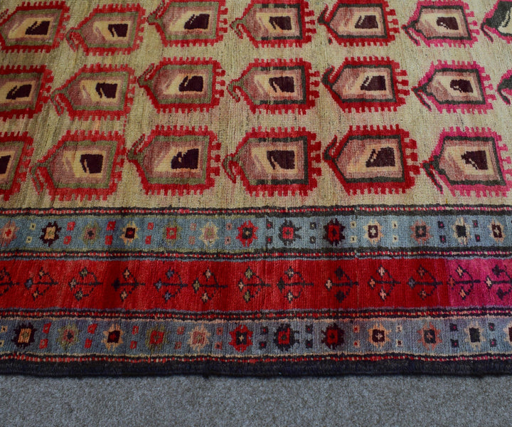 4 X 9 Ft Handmade Rug From Anatolian Design Turkish Wool Carpet Shr1098