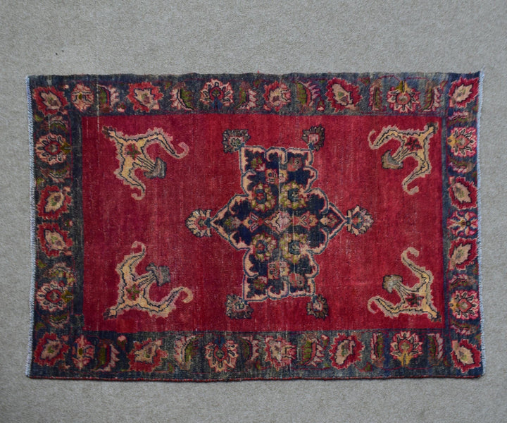 4 X 7 Ft Handmade Rug From Anatolian Design Turkish Wool Carpet Shr1135