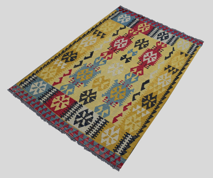 4 X 6 Ft Beautiful Large Kilim Handmade Rug From Turkey Klm1260