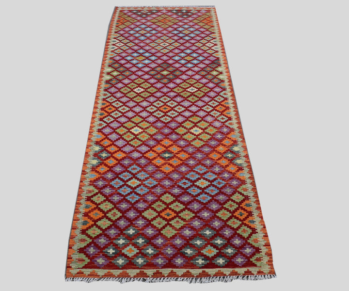 3 X 10 Ft Beautiful Large Kilim Handmade Runner Rug From Turkey Klm1271