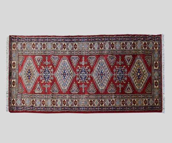 3 X 9 Ft Super Kazak Runner Rug From Afghanistan Kzk606