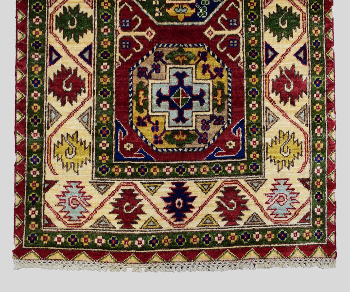 3 X 10 Ft Super Kazak Runner Rug From Afghanistan Kzk607