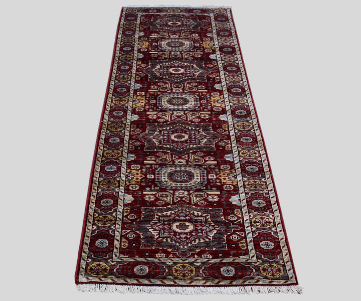 3 X 10 Ft Super Kazak Runner Rug From Afghanistan Kzk608