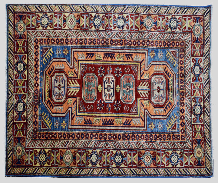 6 X 7 Ft Super Kazak Rug From Afghanistan Kzk1201