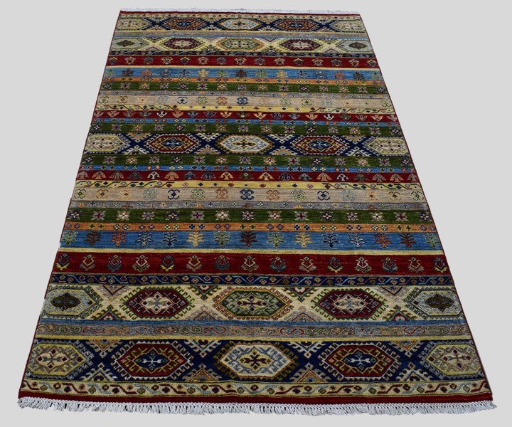 6 X 9 Ft Khurjeen Kazzak Rug From Afghanistan Krj638