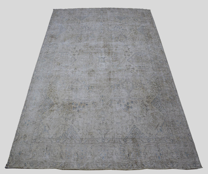 9 X 12 Handmade Stone White Ice Wash Oushak Antique Wool Area Rug Turkish Carpet Tww1150