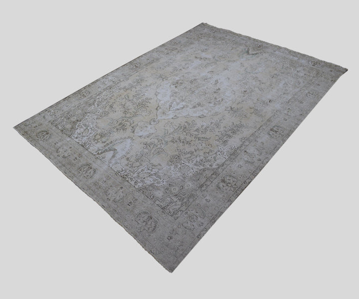 9 X 12 Handmade Stone White Ice Wash Oushak Antique Wool Area Rug Turkish Carpet Tww1154