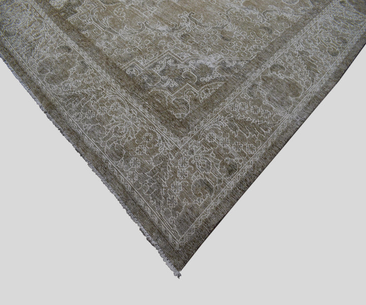 10 X 13 Handmade Stone White Ice Wash Oushak Antique Wool Area Rug Turkish Carpet Tww1156