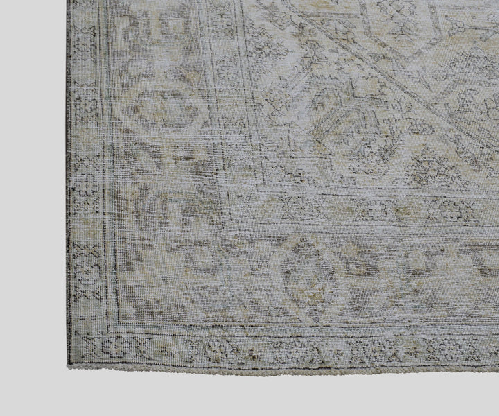 9 X 12 Handmade Stone White Ice Wash Oushak Antique Wool Area Rug Turkish Carpet Tww1158