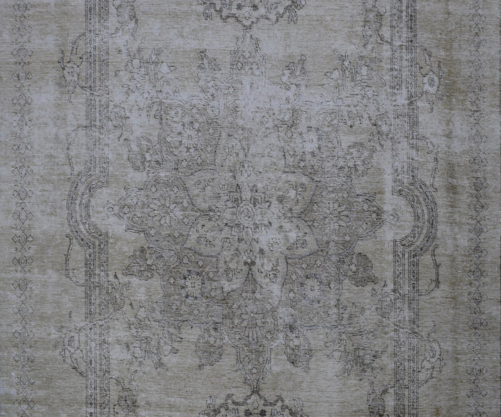 9 X 12 Handmade Stone White Ice Wash Oushak Antique Wool Area Rug Turkish Carpet Tww1164