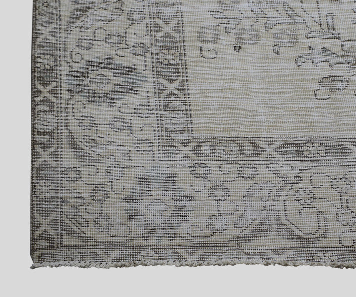 10 X 13 Handmade Stone White Ice Wash Oushak Antique Wool Area Rug Turkish Carpet Tww1166