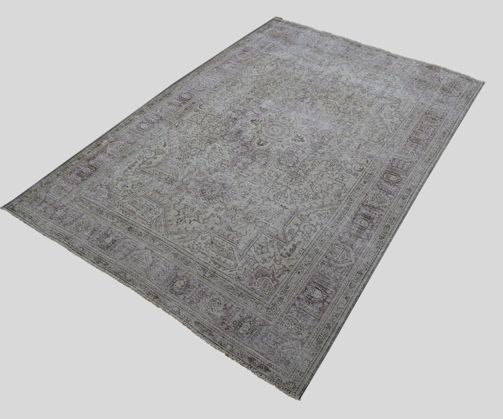 6 X 9 Handmade Stone White Ice Wash Oushak Antique Wool Area Rug Turkish Carpet Tww1169