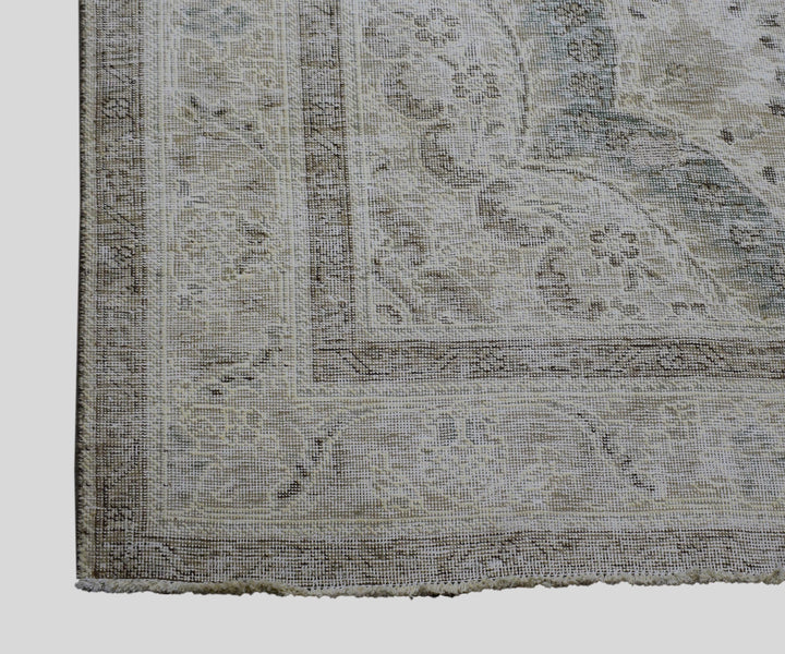 7 X 10 Handmade Stone White Ice Wash Oushak Antique Wool Area Rug Turkish Carpet Tww1171