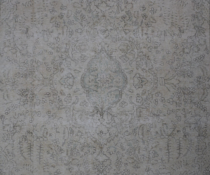 10 X 13 Large Handmade Stone White Ice Wash Oushak Antique Wool Area Rug Turkish Carpet Tww1180