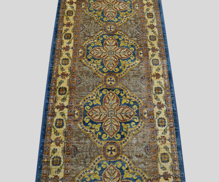 3 X 11 Ft Chobi Rug Modern Ziegler Runner From Afghanistan Chb623