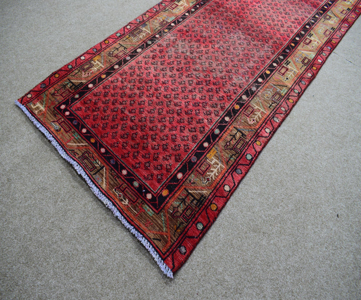 3 X 10 Ft Handmade Runner Rug From Anatolian Design Turkish Wool Carpet Shr816