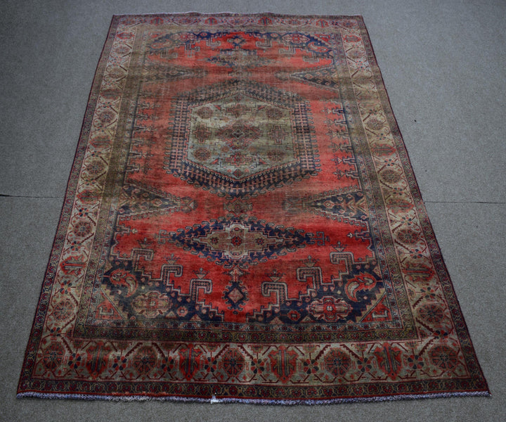 7 X 10 Ft Handmade Rug From Anatolian Design Turkish Wool Carpet Shr955