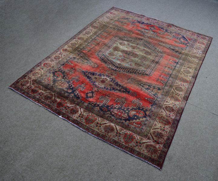 7 X 10 Ft Handmade Rug From Anatolian Design Turkish Wool Carpet Shr955