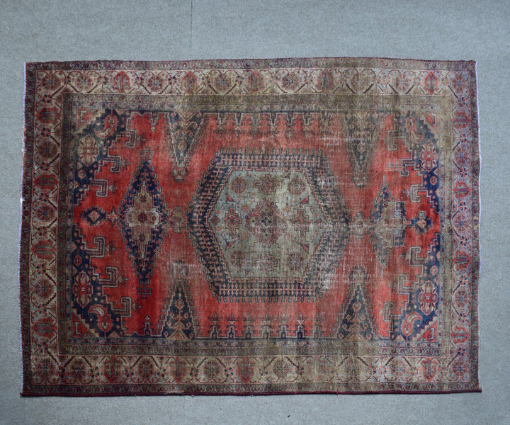 7 X 10 Ft Handmade Rug From Anatolian Design Turkish Wool Carpet Shr955