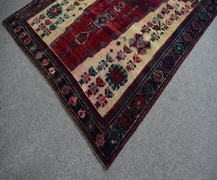 4 X 9 Ft Handmade Rug From Anatolian Design Turkish Wool Carpet Shr968