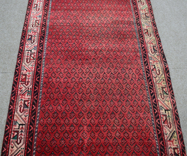 4 X 11 Ft Handmade Runner Rug From Anatolian Design Turkish Wool Carpet Shr974