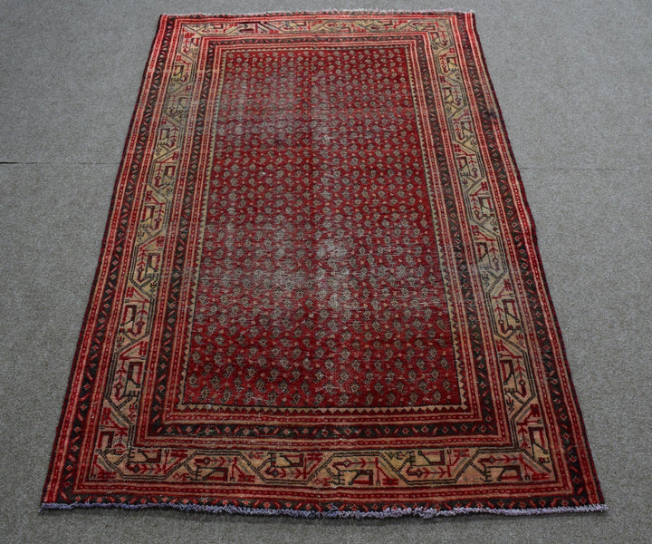 4 X 7 Ft Handmade Rug From Anatolian Design Turkish Wool Carpet Shr981