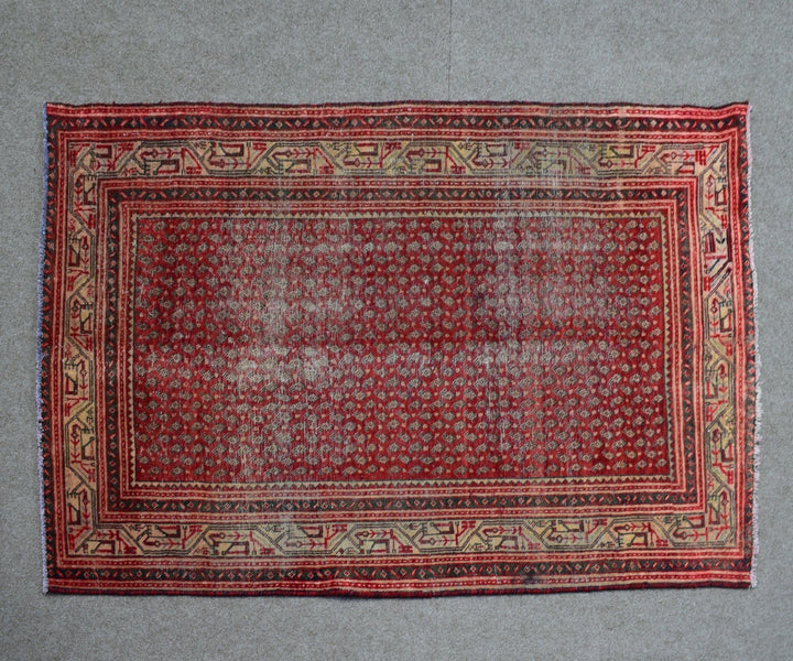 4 X 7 Ft Handmade Rug From Anatolian Design Turkish Wool Carpet Shr981