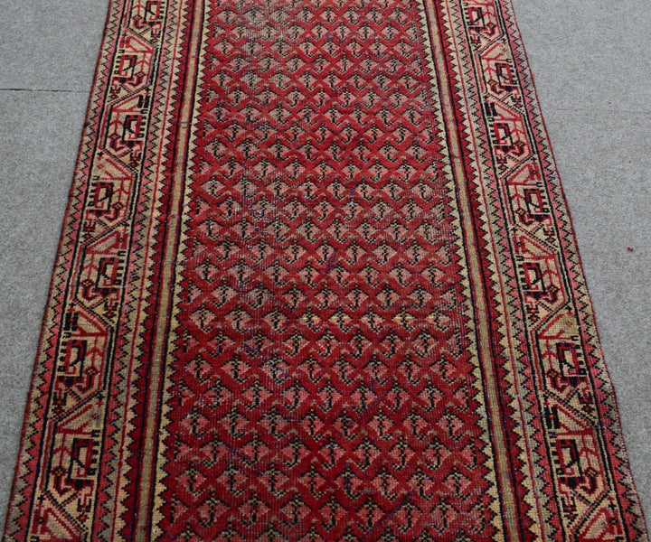 3 X 9 Ft Handmade Runner Rug From Anatolian Design Turkish Wool Carpet Shr1009