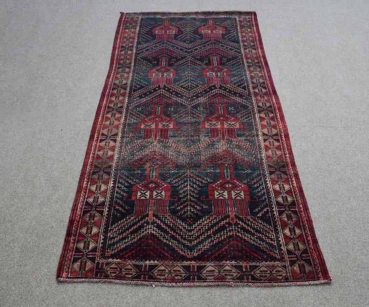 4 X 9 Ft Handmade Rug From Anatolian Design Turkish Wool Carpet Shr1010