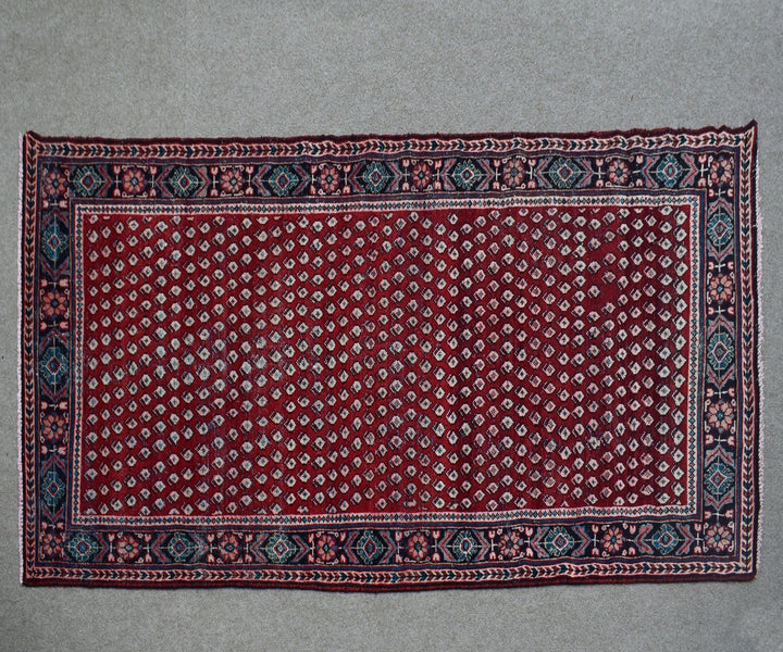 4 X 9 Ft Handmade Rug From Anatolian Design Turkish Wool Carpet Shr1072