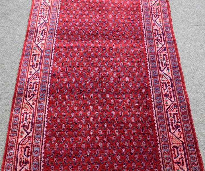 4 X 9 Ft Handmade Rug From Anatolian Design Turkish Wool Carpet Shr1097