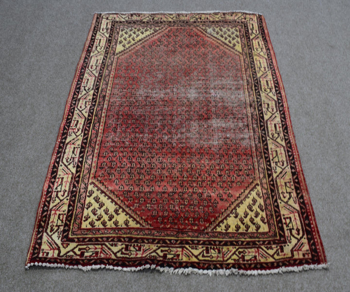 4 X 6 Ft Handmade Rug From Anatolian Design Turkish Wool Carpet Shr1131