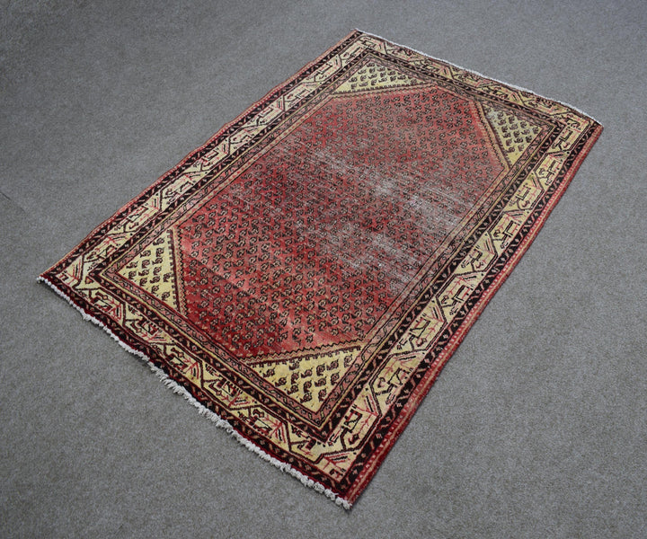 4 X 6 Ft Handmade Rug From Anatolian Design Turkish Wool Carpet Shr1131