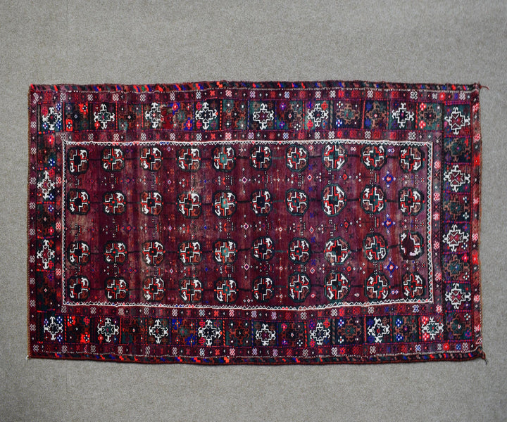 4 X 9 Ft Handmade Rug From Anatolian Design Turkish Wool Carpet Shr1136