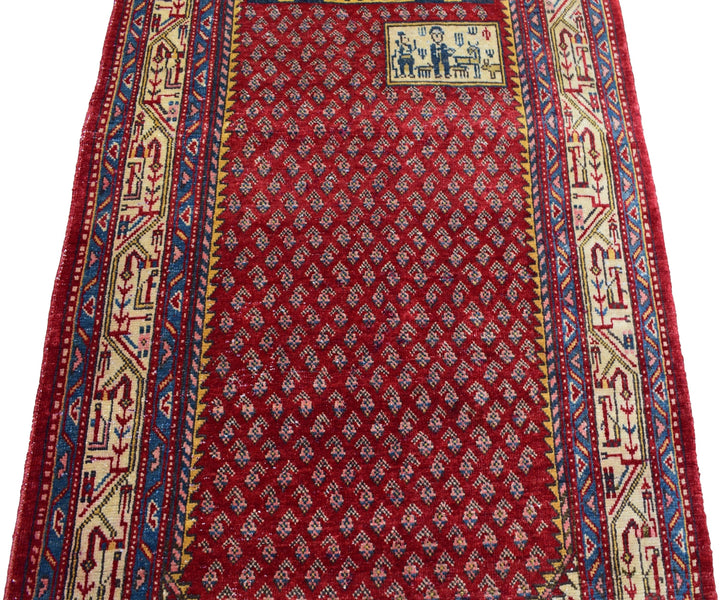 4 X 7 Ft Handmade Rug From Anatolian Design Turkish Wool Carpet Shr733