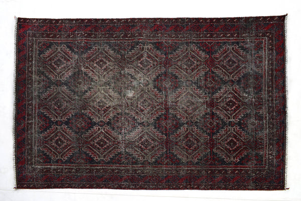 4x6 ft Handmade area rug from Anatolian design Turkish wool carpet SHR1400, Vintage rug, Antique rug,  Area rug, Organic wool rug