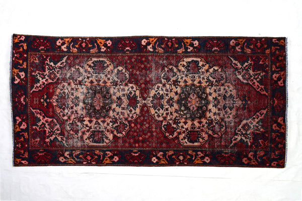 5x9 ft Handmade area rug from Anatolian design Turkish wool carpet SHR1455, Vintage rug, Antique rug,  Area rug, Organic wool rug