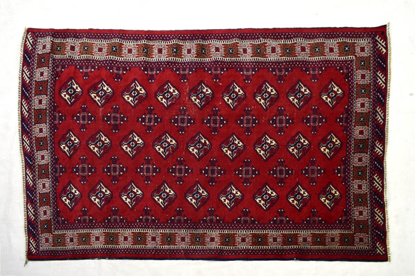 5x7 ft Handmade area rug from Anatolian design Turkish wool carpet SHR1487, Vintage rug, Antique rug,  Area rug, Organic wool rug