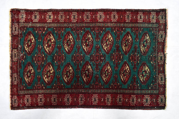 2x4 ft Handmade area rug from Anatolian design Turkish wool carpet SHR1527, Vintage rug, Antique rug,  Area rug, Organic wool rug