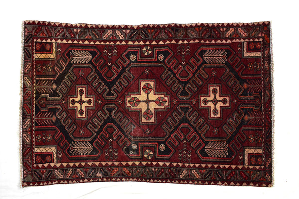 3x5 ft Handmade area rug from Anatolian design Turkish wool carpet SHR1516, Vintage rug, Antique rug,  Area rug, Organic wool rug