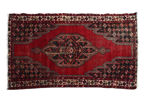 4x6 ft Handmade area rug from Anatolian design Turkish wool carpet SHR1558, Vintage rug, Antique rug, Area rug, Organic wool rug