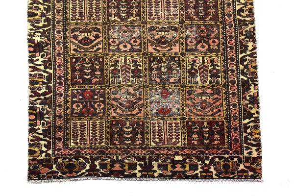 4x9 ft Handmade area rug from Anatolian design Turkish wool carpet SHR1561, Vintage rug, Antique rug, Area rug, Organic wool rug