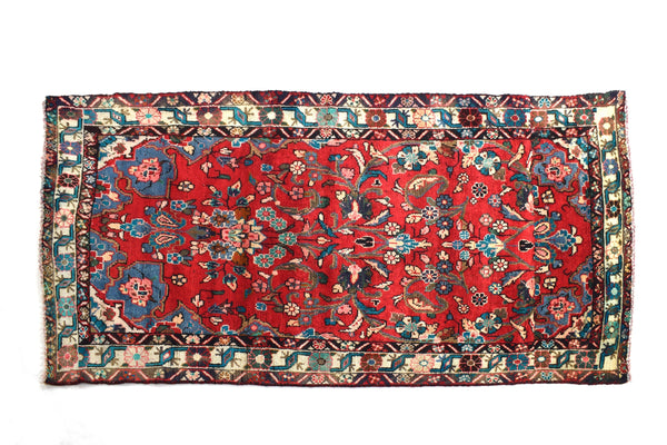 4x7 ft Handmade area rug from Anatolian design Turkish wool carpet SHR1575, Vintage rug, Antique rug, Area rug, Organic wool rug