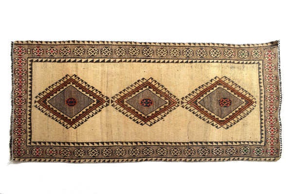 4x6 ft Handmade area rug from Anatolian design Turkish wool carpet SHR1588, Vintage rug, Antique rug, Area rug, Organic wool rug