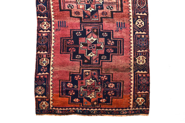 4x9 ft Handmade area rug from Anatolian design Turkish wool carpet SHR1590, Vintage rug, Antique rug, Area rug, Organic wool rug