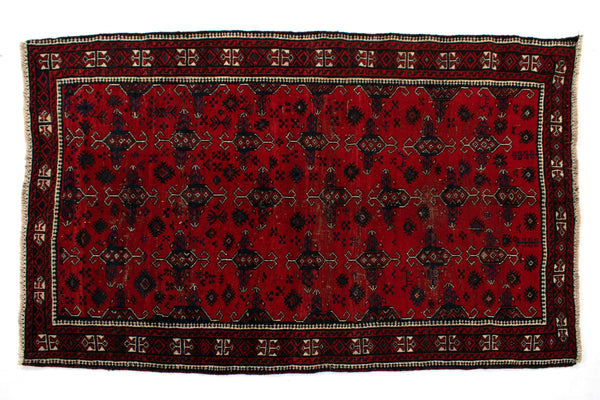 4x6 ft Handmade area rug from Anatolian design Turkish wool carpet SHR1659 Vintage rug, Antique rug, Area rug, Organic wool rug